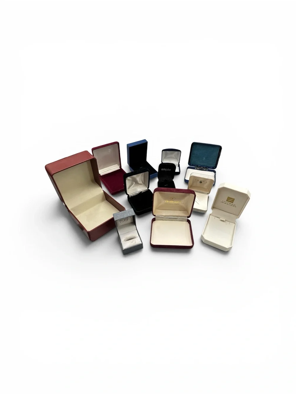 Vintage Jewelry Gift Box Lot 53 Empty Ring Necklace, Bracelet & Earring Boxes